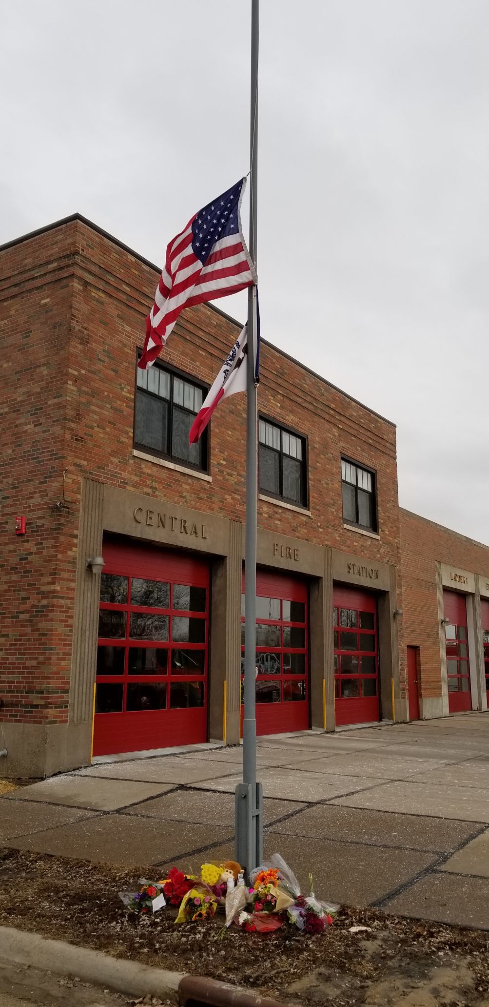 Clinton Central Fire Station memorial